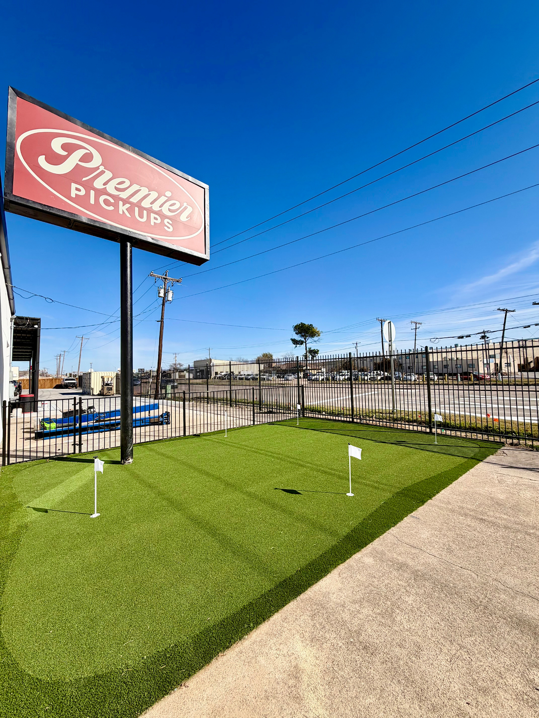 Commercial Putting Green Installation for Dealership in Lewisville, TX